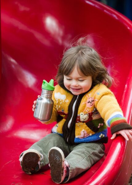 בקבוק שתייה מנירוסטה ילדים 350 סמ"ק פיית ילדים