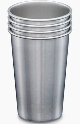 מארז 4 כוסות נירוסטה 600 סמ"ק  KLEAN KANTEEN Steel Cup 20oz - 4 Pack