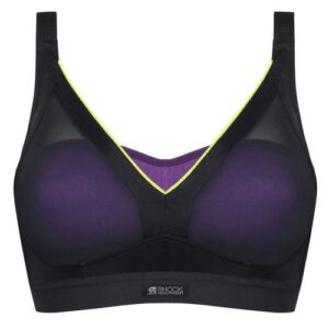 חזיית ספורט מרופדת Active Shaped Support Bra שחור-סגול