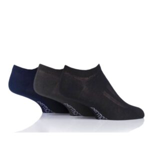 שלישיית גרבי בריאות קצרות לגברים מנדפות פארמה קול PERMACOOL גוונים כהים