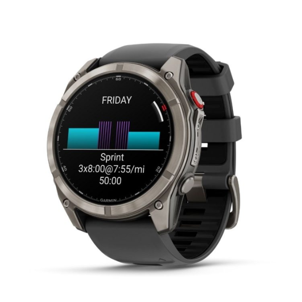 שעון ספורט חכם גרמין fēnix® 8 fēnix® 8 Pro – 51mm, AMOLED Sapphire, Titanium